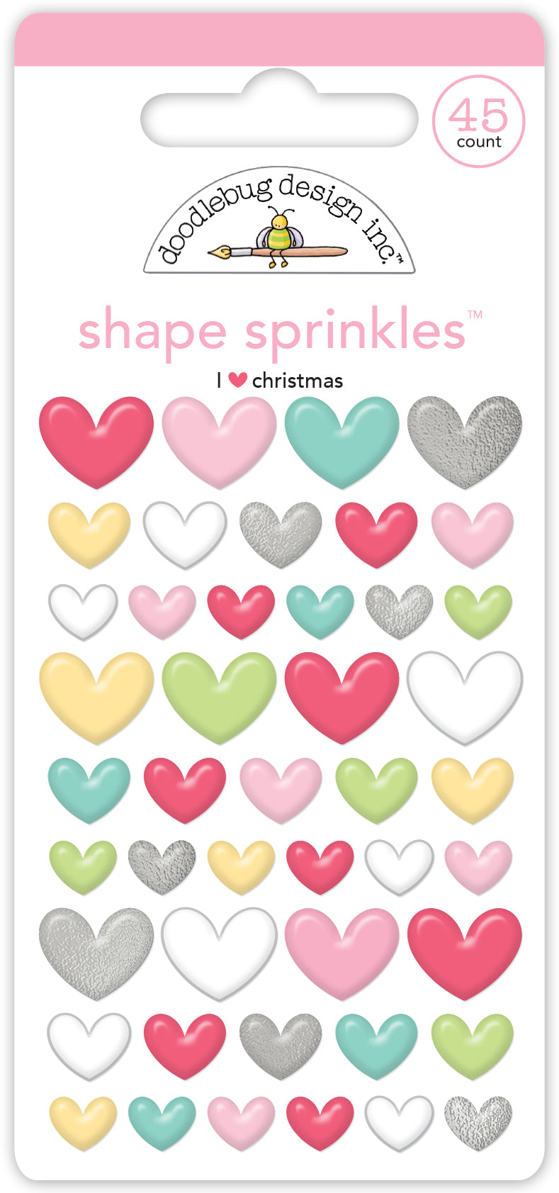 I Heart Christmas Shape Sprinkles