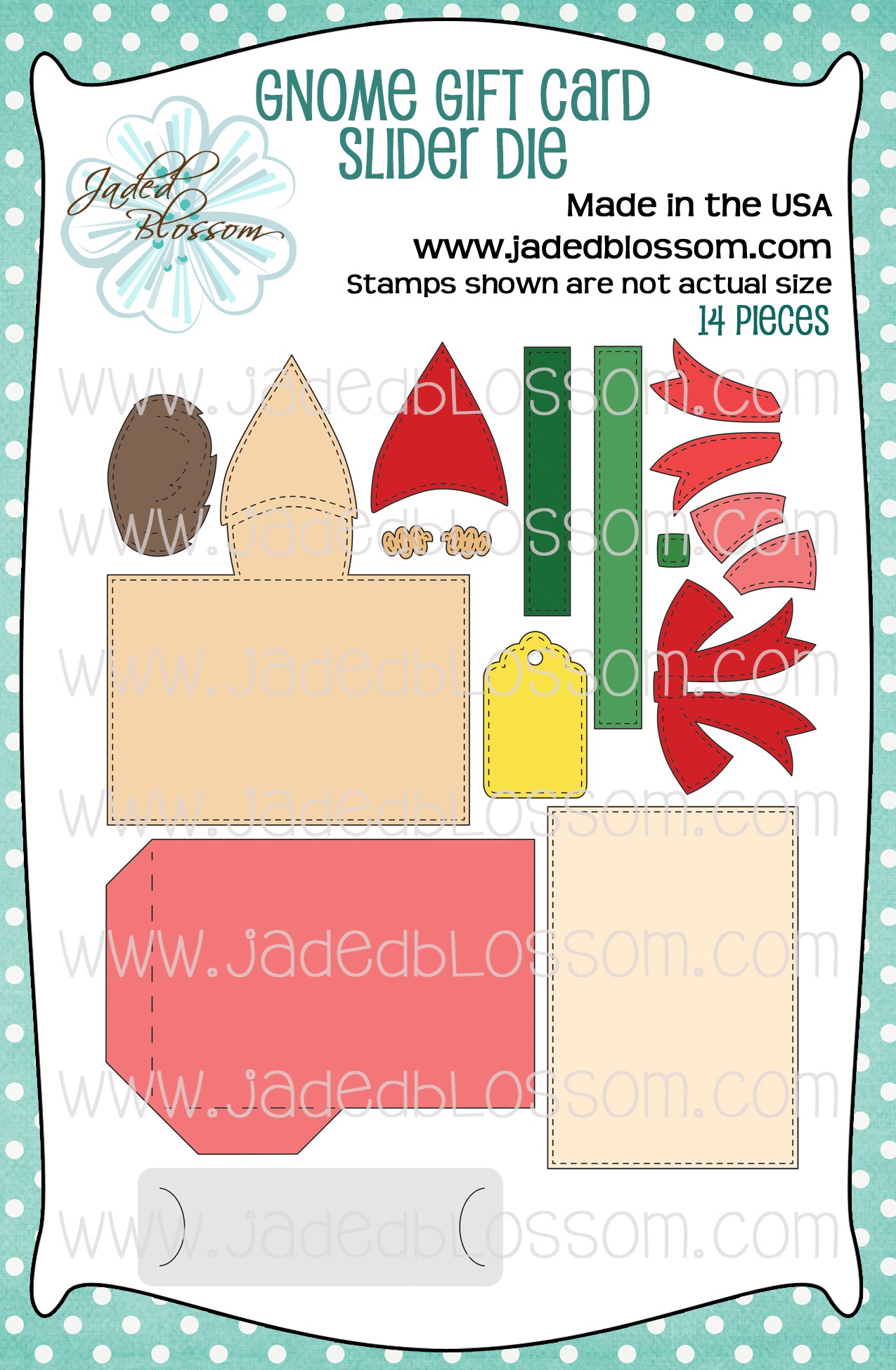 Gnome Gift Card Slider Die