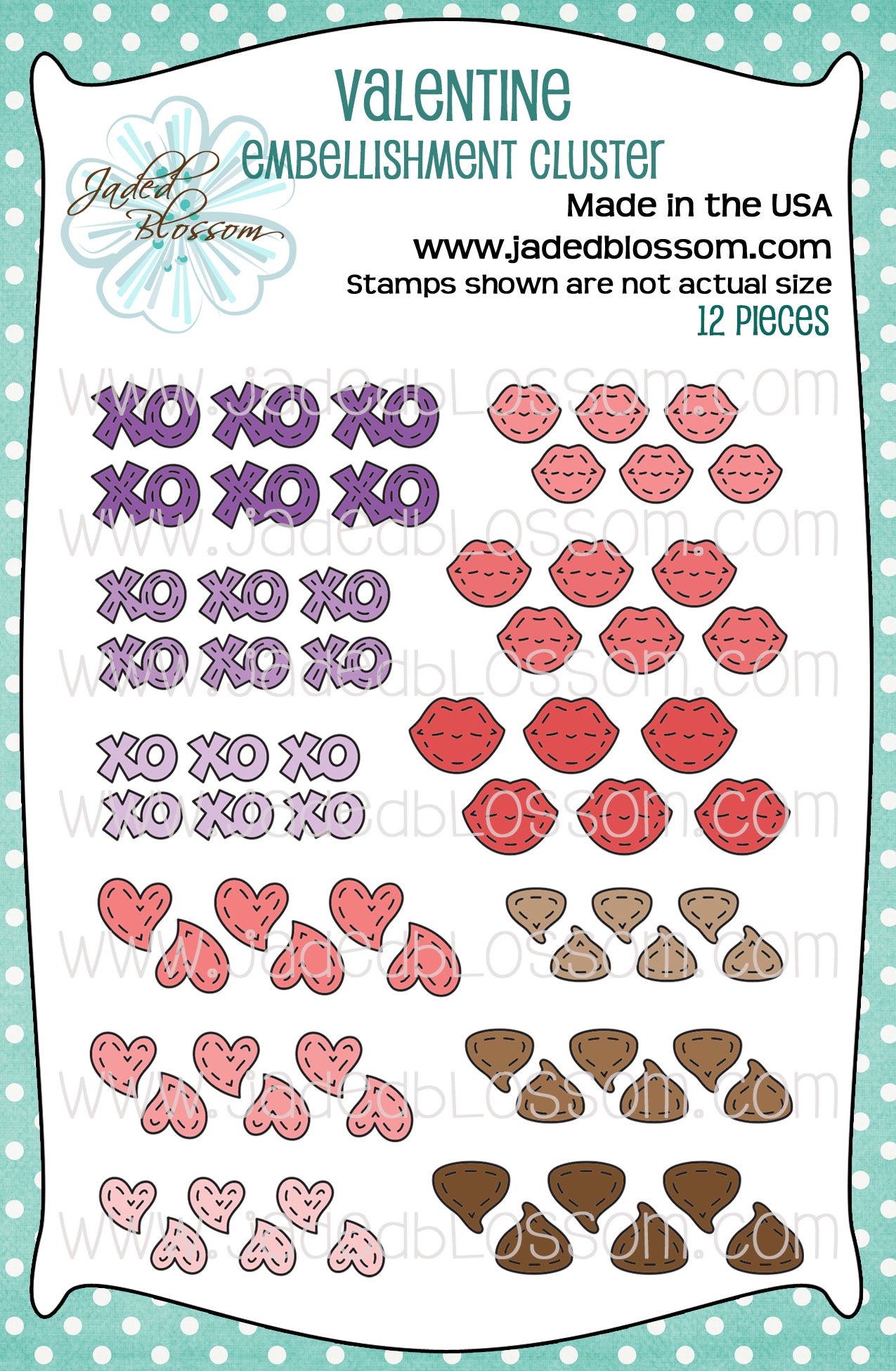 Valentine Embellishment Cluster