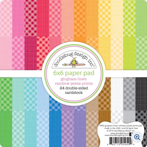 Gingham-Linen 6x6 Paper Pad